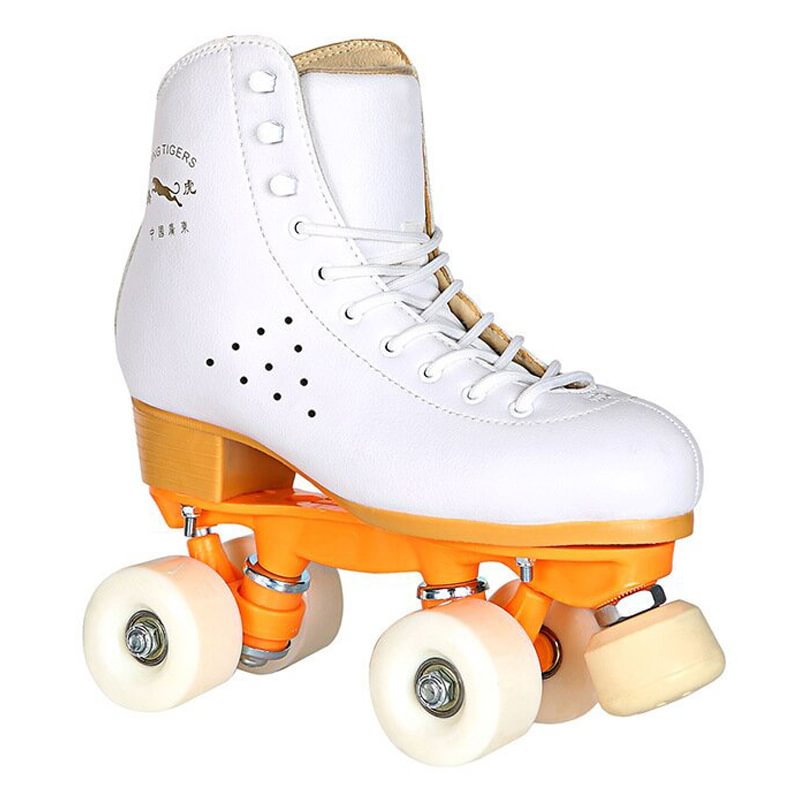 Leather Double row Adult Roller Skates、、sdecorshop