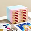16Pcs Rhinestone Tray Storage Rack Set Large Capacity Diamond Painting Storage Tray Stackable Drilling Disc Rack for DIY Crafts Rhinestones Sorting Trays