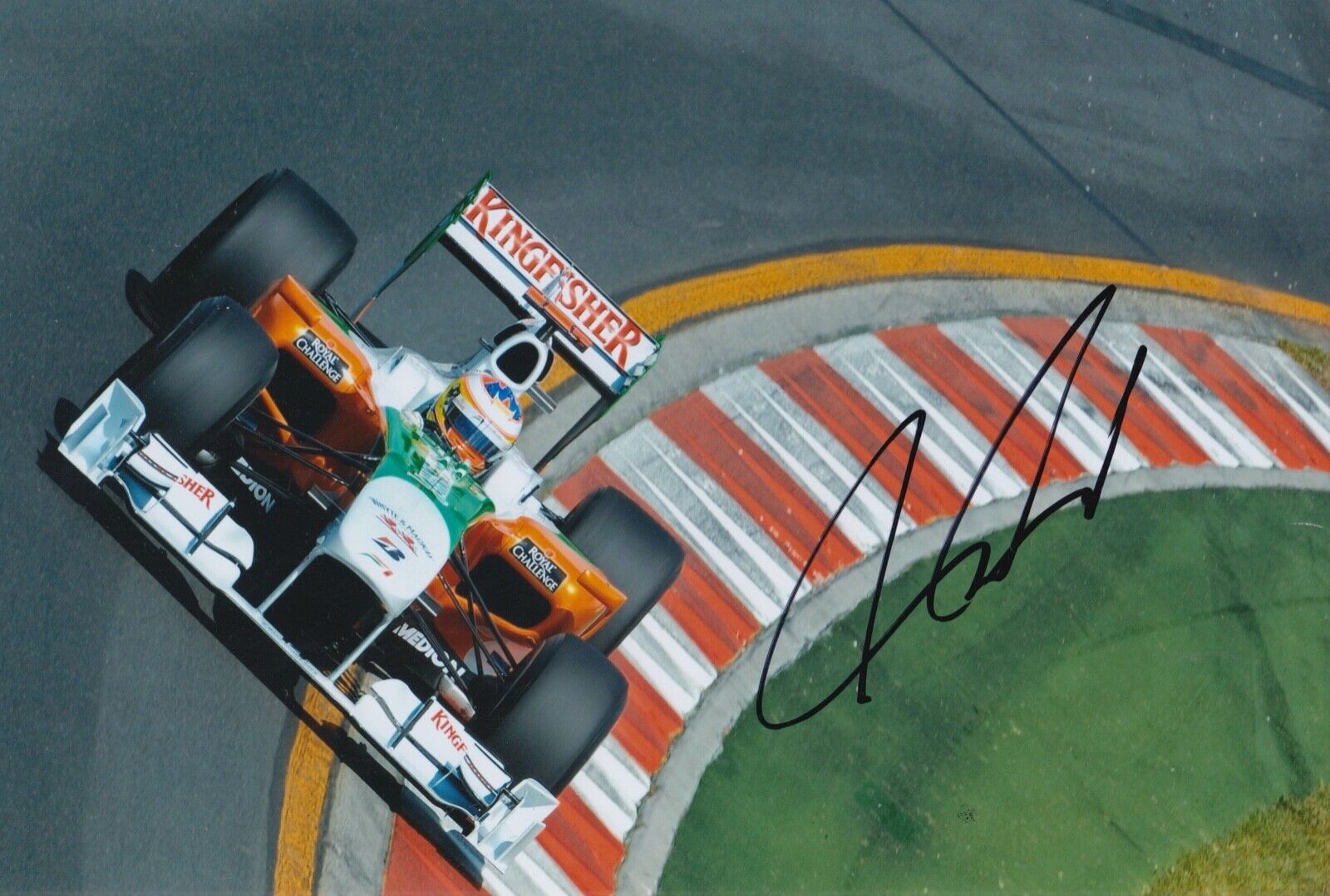 Paul di Resta Hand Signed 12x8 Photo Poster painting F1 Autograph Force India 12