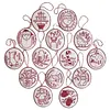 Christmas Embroidery Kit with Toolkit Embroidered Xmas Tree Ornaments Multifunctional Handmade Circle Embroidery Kit For Christmas Tree Home Decor tapestrymarket