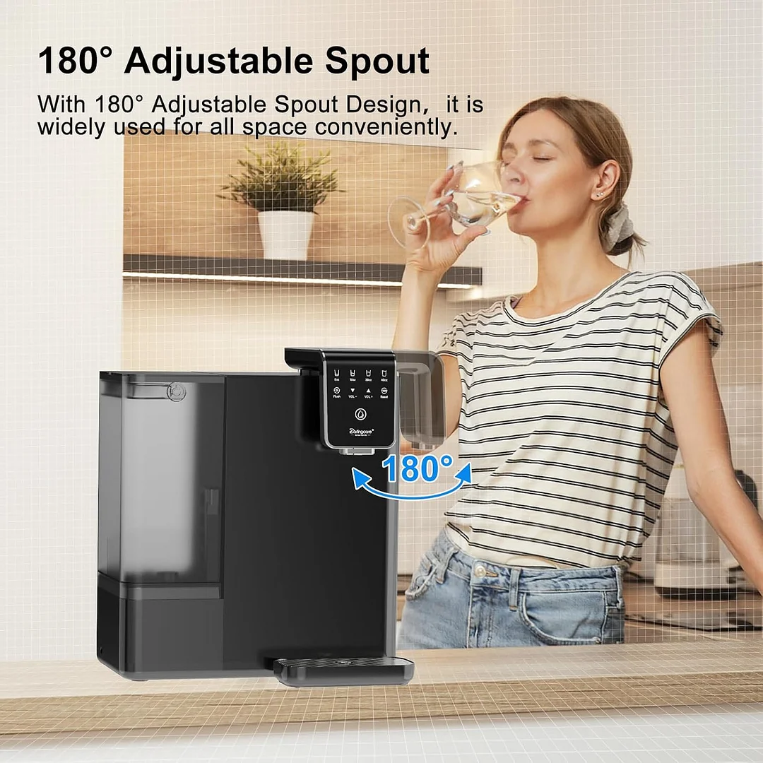 Reverse Osmosis Water Filter Countertop 6-Stage Reverse Osmosis System with UV TDS Monitor