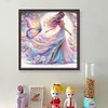 Colorful Butterfly Girl-11CT Stamped Cross Stitch 40*40cm