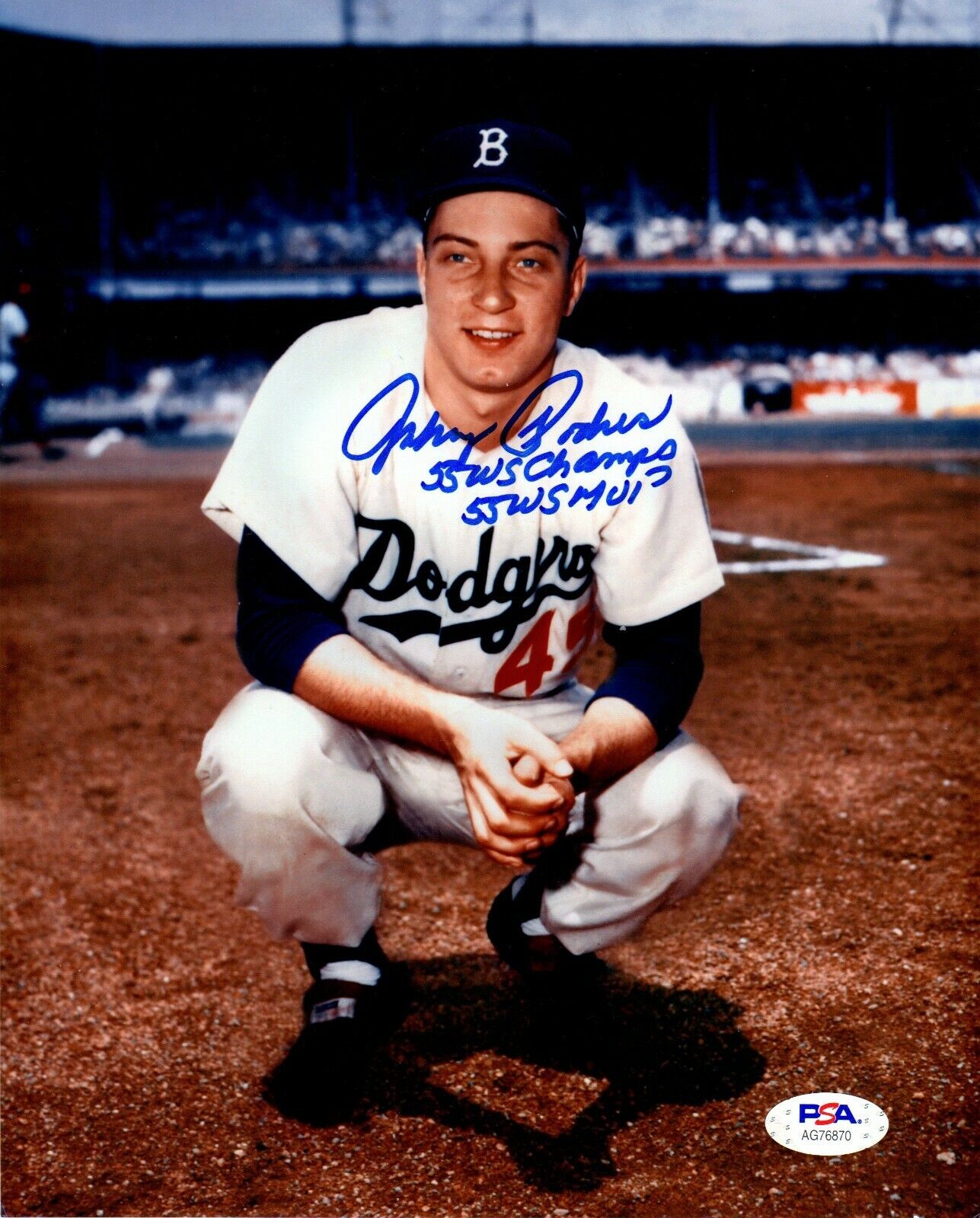 Johnny Podres autographed signed inscribed 8x10 Photo Poster painting MLB Brooklyn Dodgers PSA