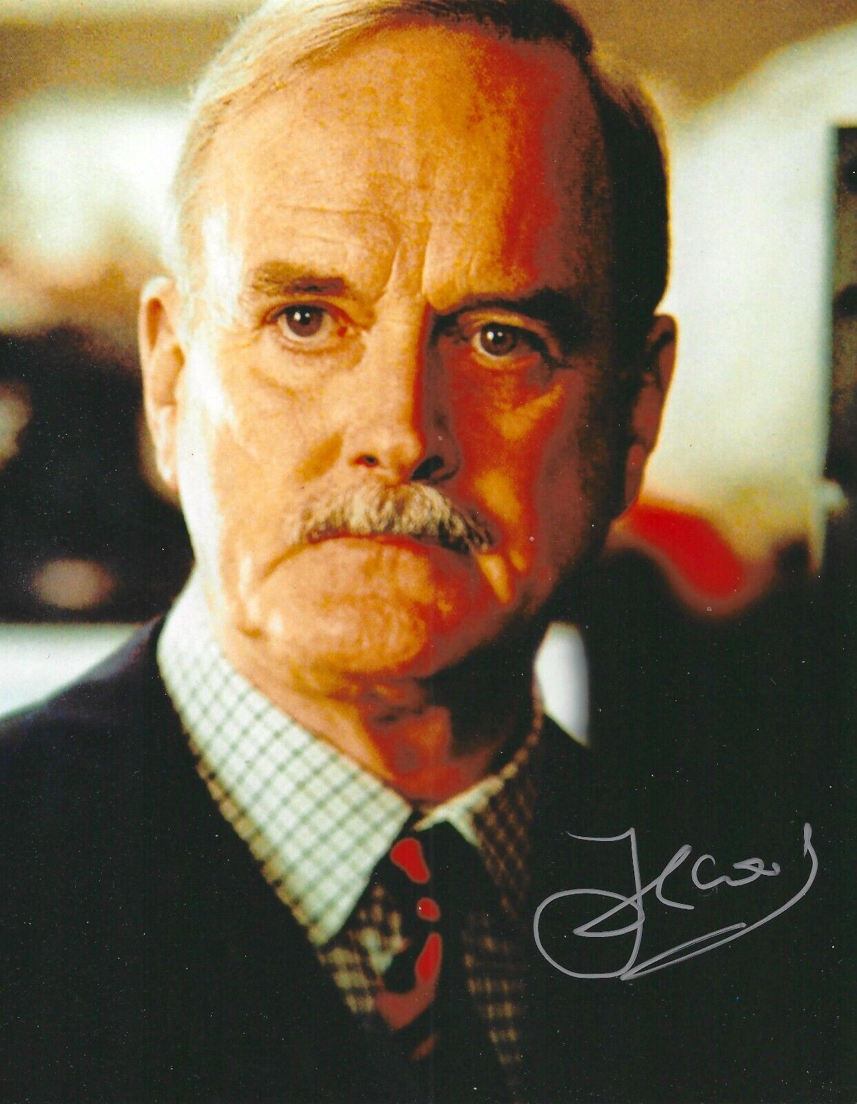 JOHN CLEESE SIGNED 007 JAMES BOND 8x10 Photo Poster painting UACC & AFTAL RD AUTOGRAPH