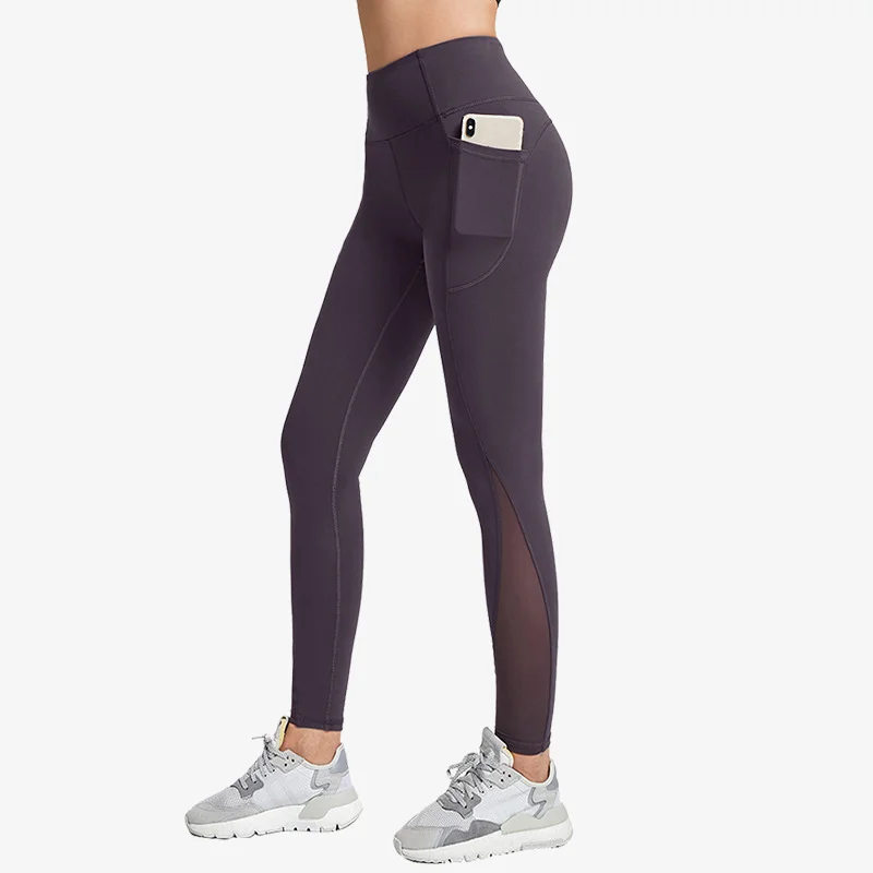 Breathable Yoga Pants High Waist Hip Lifting Sports Yoga Pants Tummy Control Stretch Fitness Sports Pants