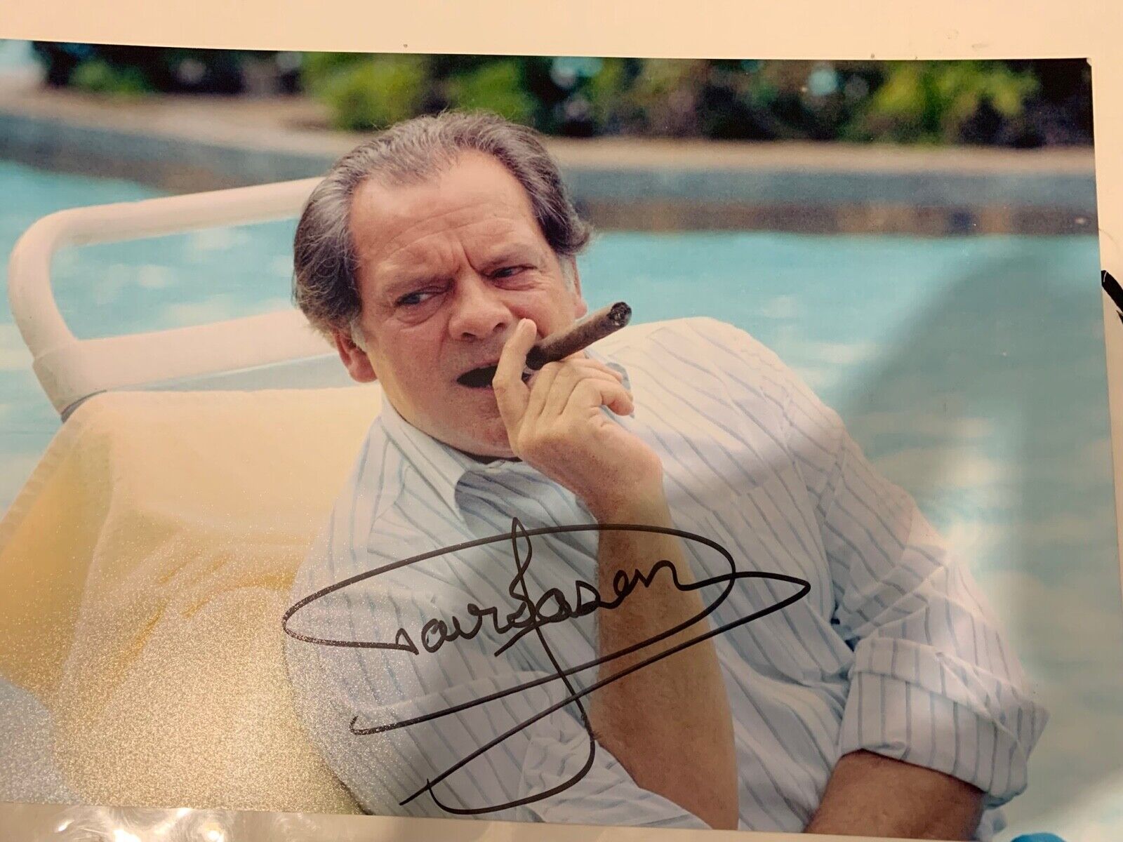 Sir David Jason Signed 12 x8 Photo Poster painting Open All Hours Fools And Horses Autograph