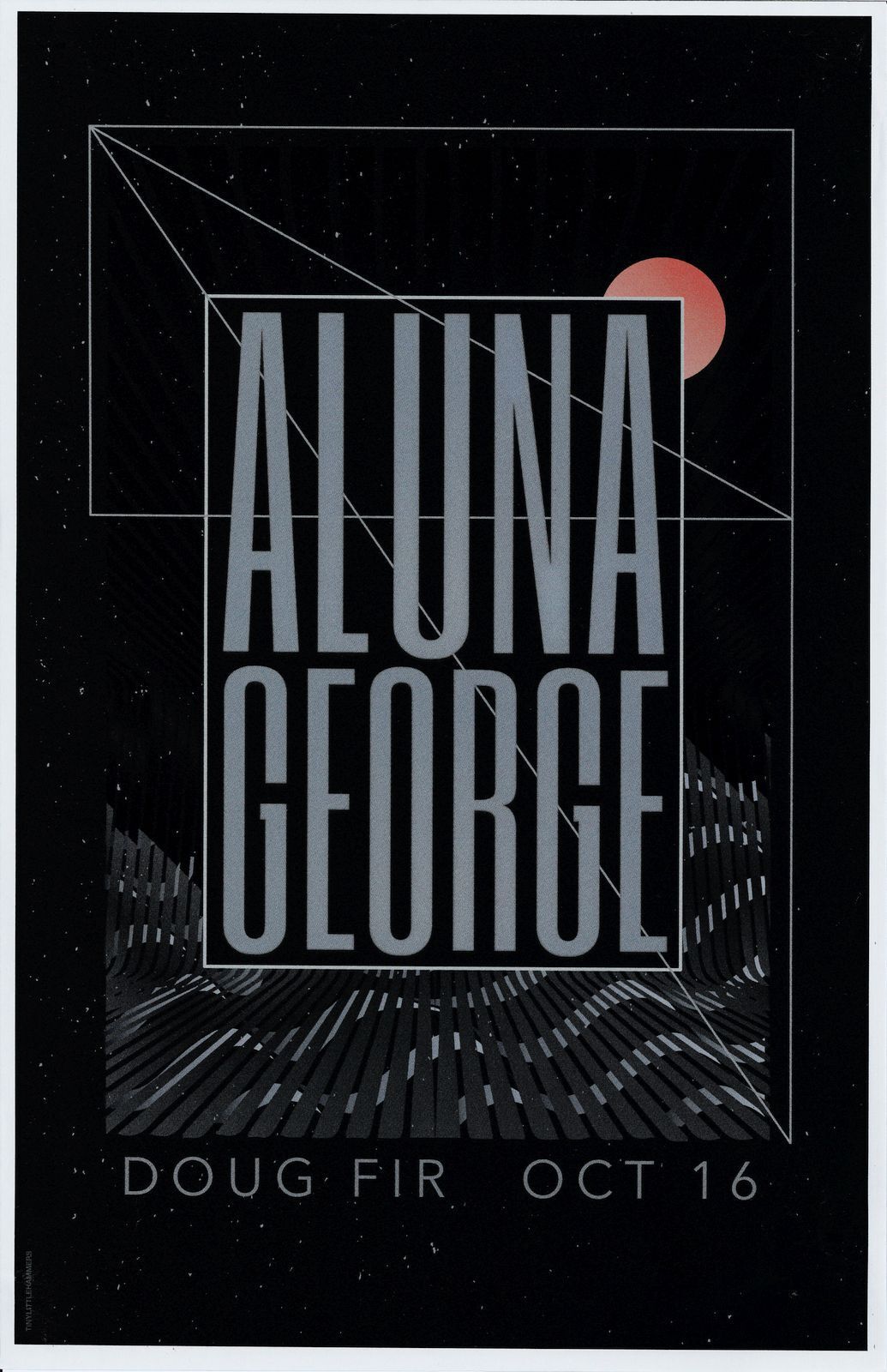 ALUNAGEORGE 2015 Gig POSTER Portland Oregon Concert