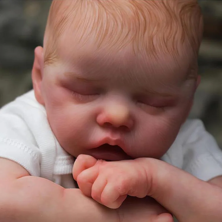 17" Lifelike Handmade Silicone Reborn Toddlers Baby Doll Set Asleep Reborn Girl Myrna