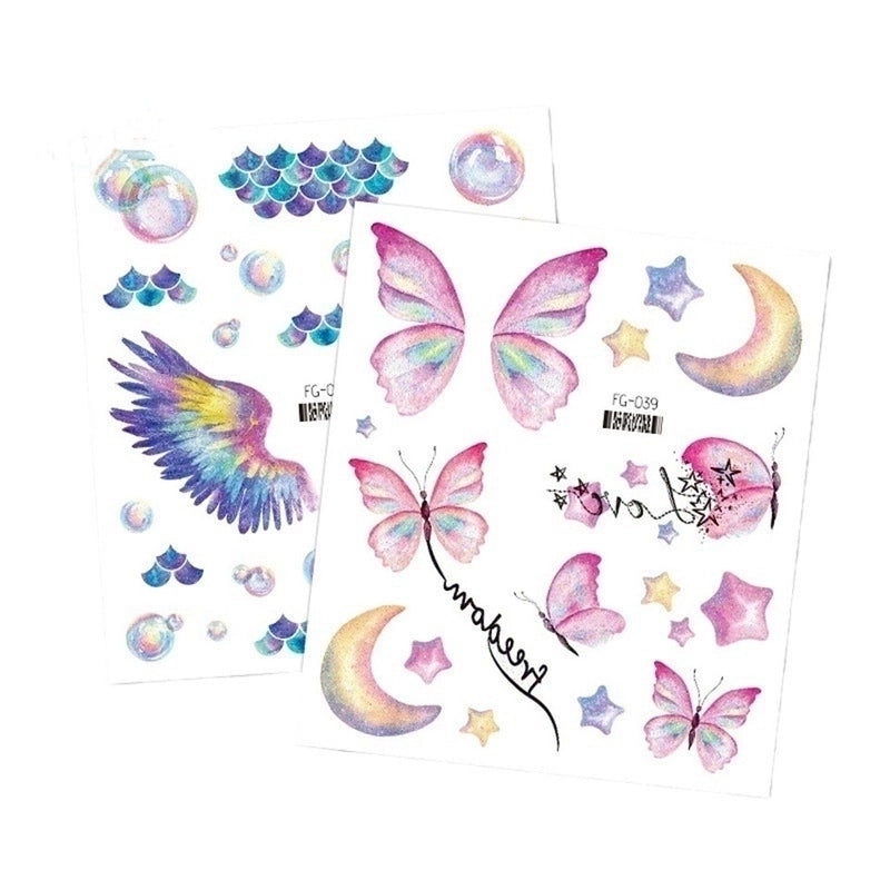 Lady Butterfly Pet Tattoos & Body Art 1 Piece