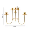 Elegant 6 Heads Candle Holder Table Centerpiece