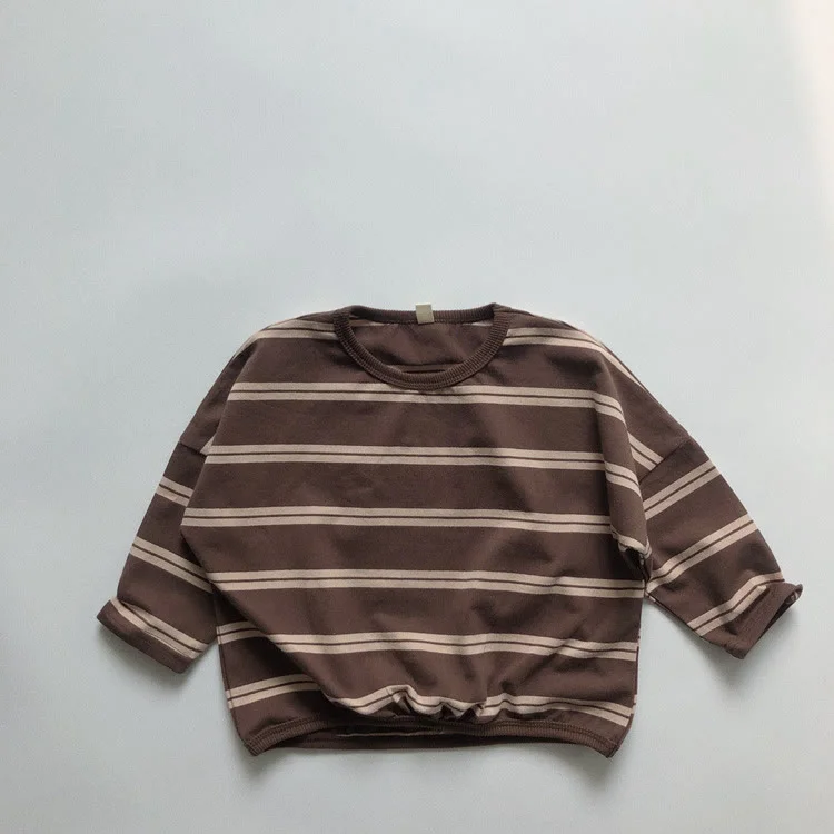 Toddler Wide Striped Round Neck Sweatshirt