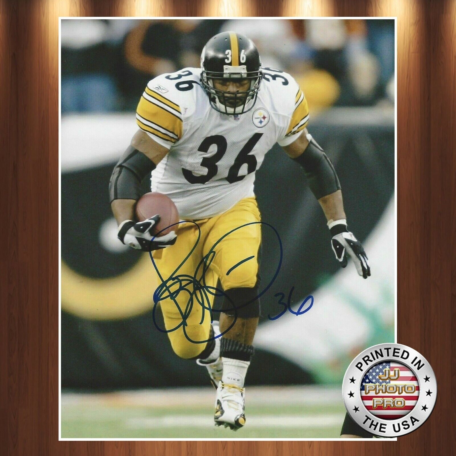 Jerome Bettis Autographed Signed 8x10 Photo Poster painting (HOF Steelers) REPRINT