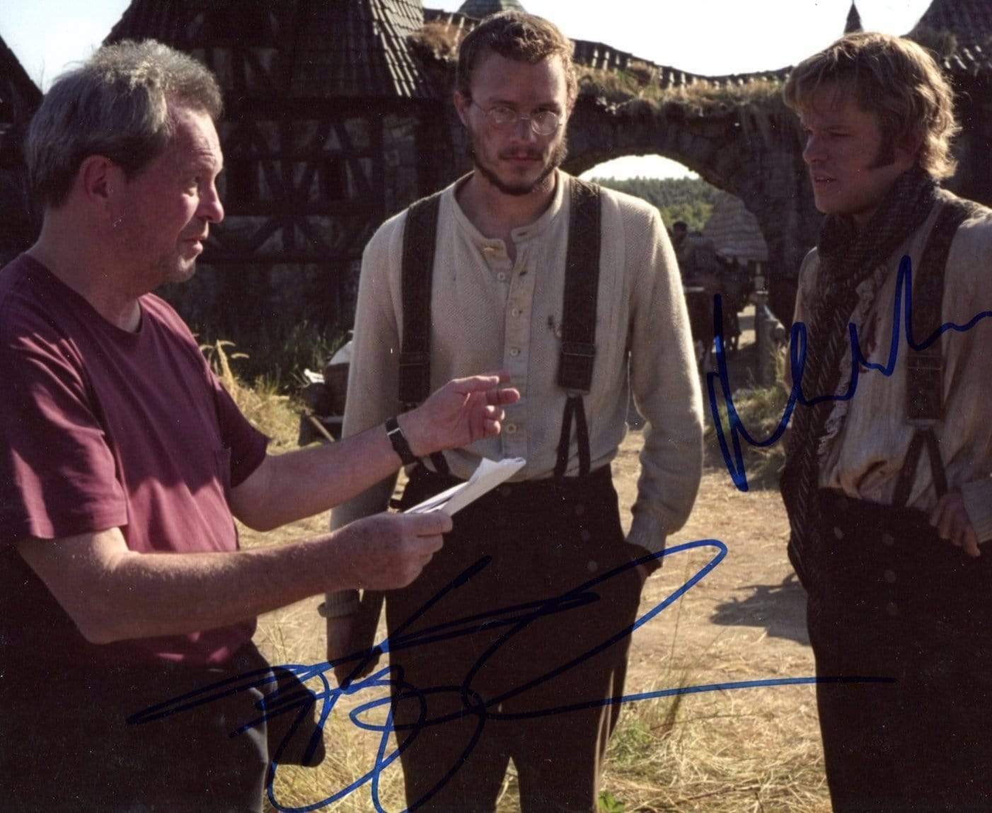 Terry Gilliam & Matt Damon autographs, signed Photo Poster painting