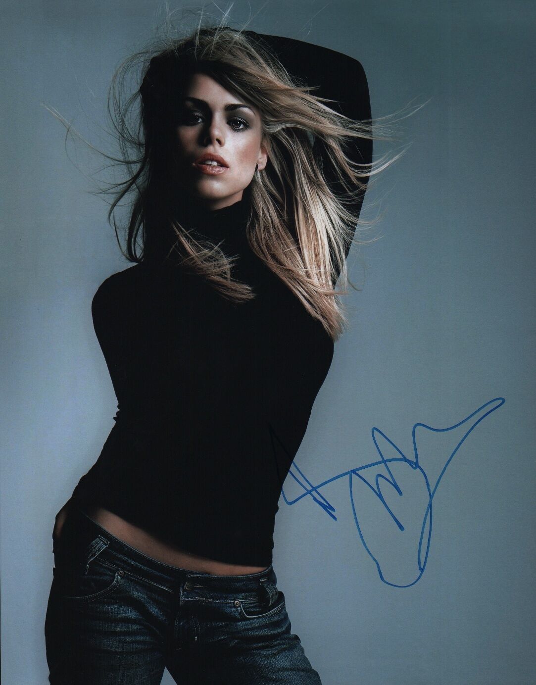 Billie Piper signed 11x14 Photo Poster painting