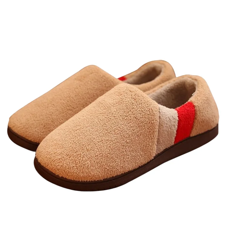 Men Short Plush Winter Slippers Comfy Casual Home Footwear Radinnoo.com