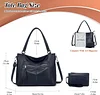 BAIGIO Women's Handbag Shoulder Bag Tote PU Leather Large Capacity with Wallet Clutch Shopping Bag Waterproof Hobo Work Bag for Shopping Travel Work Office School
