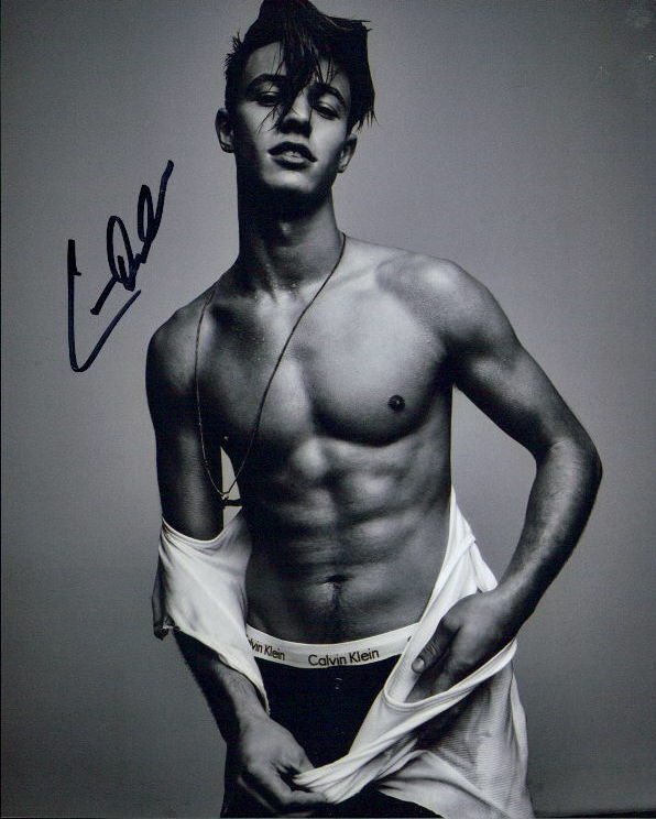 Cameron Dallas shirtless signed 8x10 Photo Poster painting