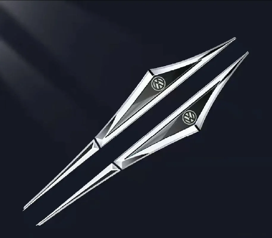 Car fender modification car logo metal sticker