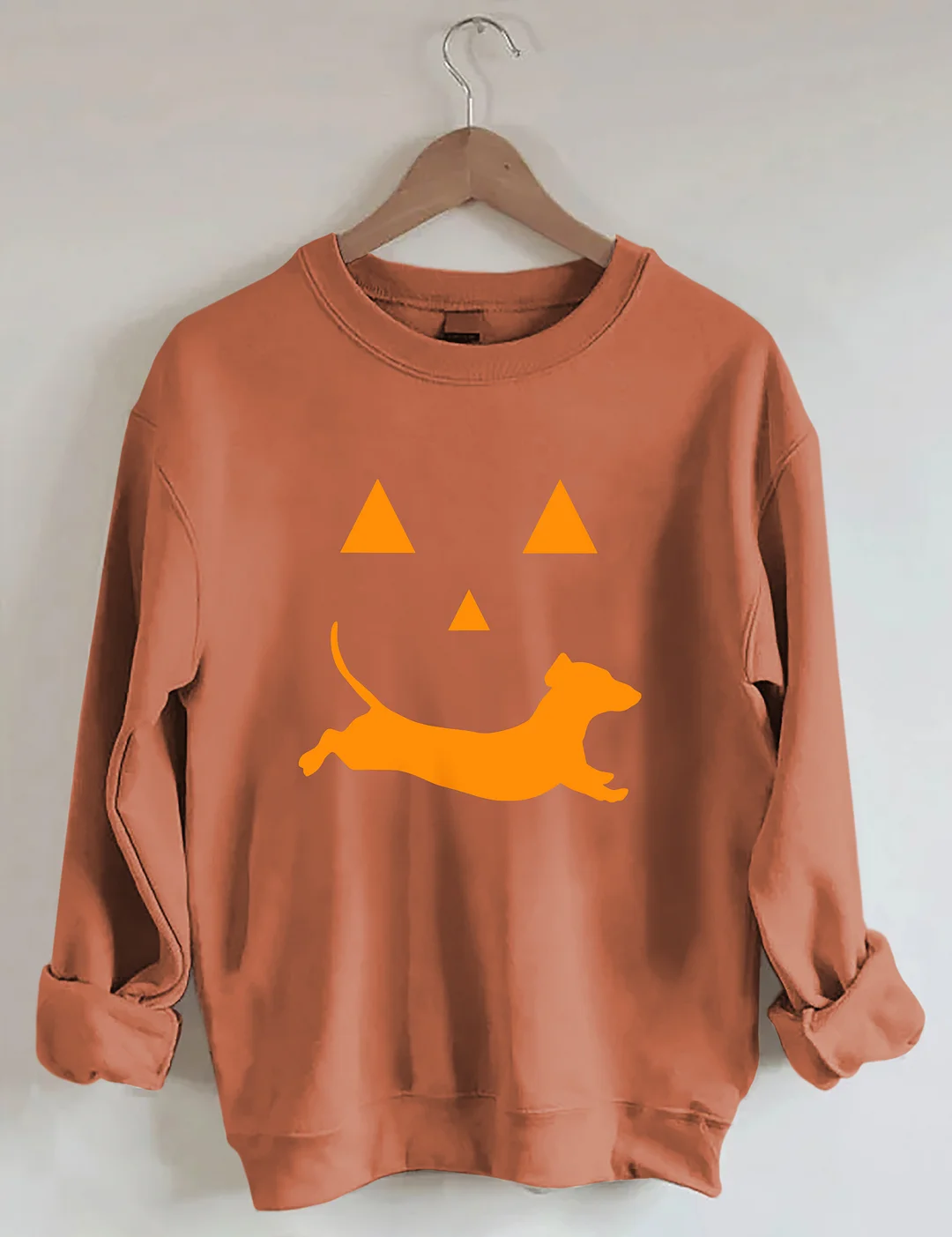 Dachshund And Halloween Sweatshirt