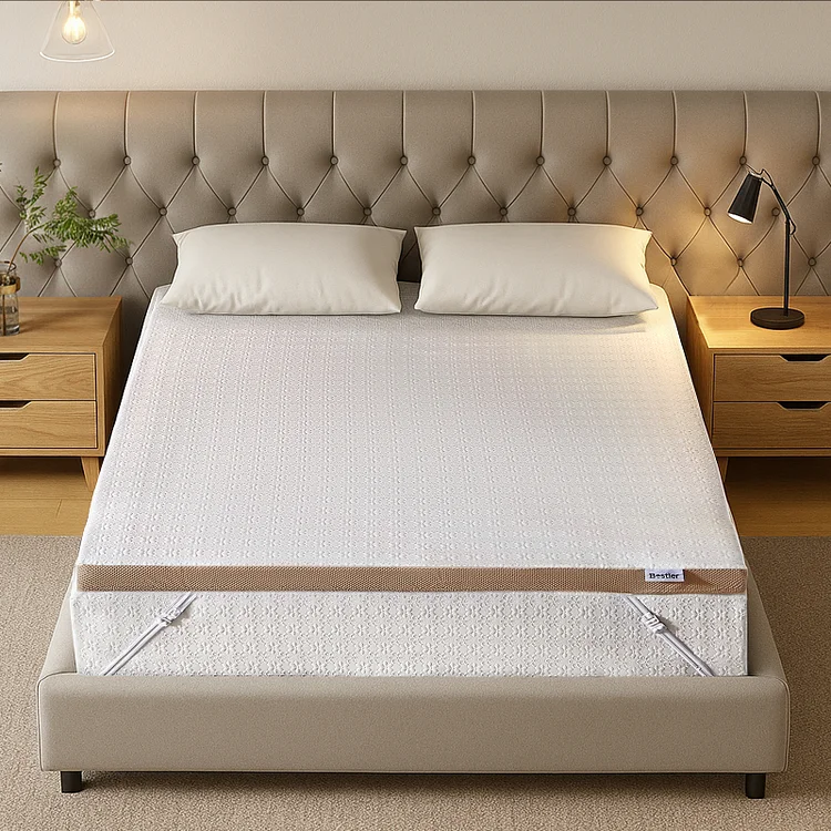 Bestier Ice Silk Fabric Mattress Topper