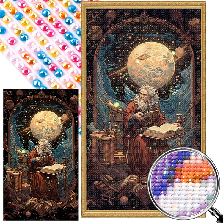 Thinker - Full Round - Diamond Painting(45*75cm)