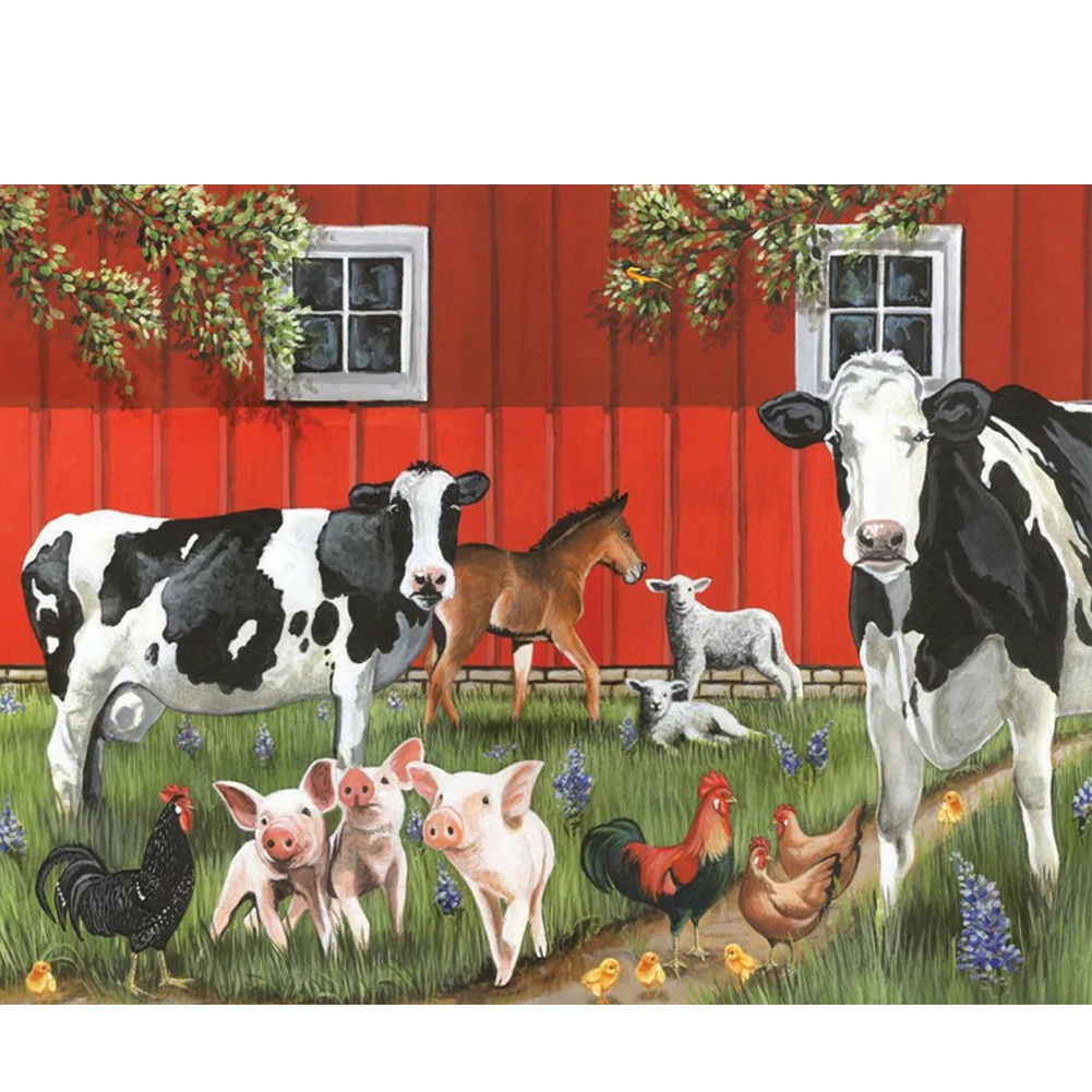 

Cow - Round Drill Diamond Painting - 40*30CM, 501 Original