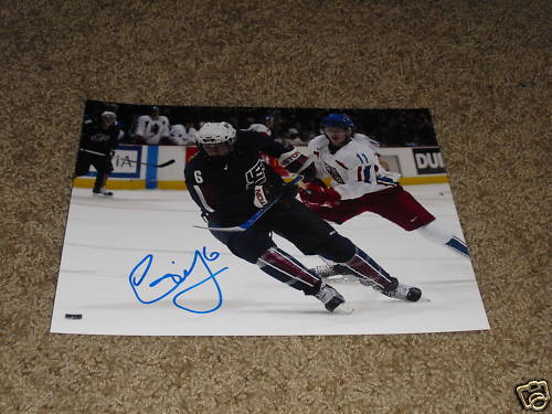 BLUES ERIK JOHNSON SIGNED TEAM USA 8X10 Photo Poster painting COA