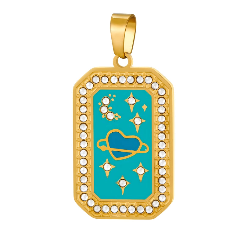 1 Piece 304 Stainless Steel Geometric Jewelry Accessories Pendant Chain