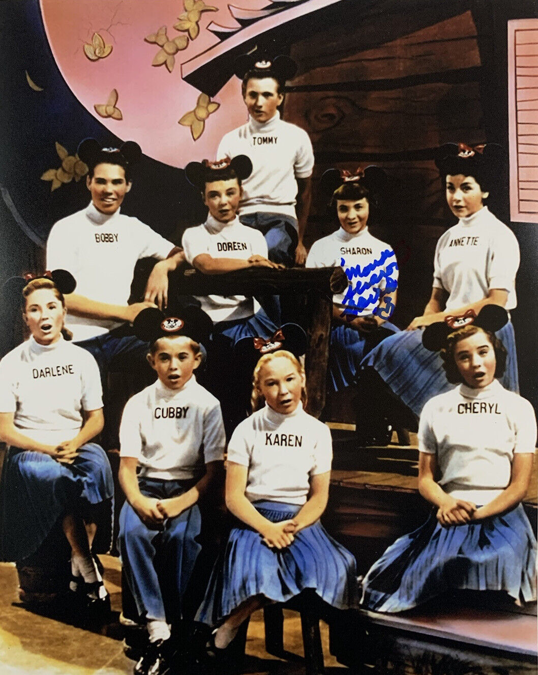 SHARON BAIRD HAND SIGNED 8x10 Photo Poster painting MICKEY MOUSEKETEERS AUTOGRAPH RARE COA