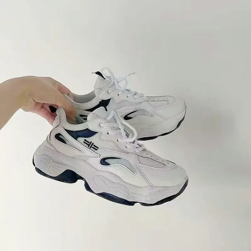 Ins wind reflective old shoes women 2021 spring sports casual shoes flat breathable comfortable women's shoes