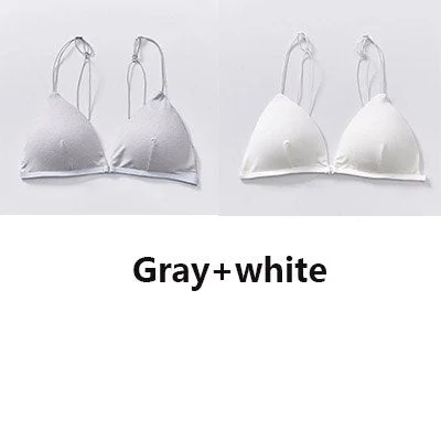 Sexy women's seamless front closed bra bra wireless push-ups bra backless comfortable soft underwear bra...