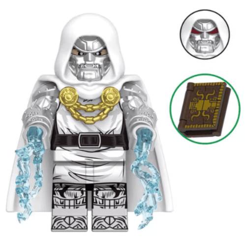 Doctor Doom (Earth-52161) Custom Marvel Supervillain Minifigure Minifigure Bricks monstertoys
