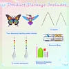 2pcs Butterfly Bird Diamond Painting Double-sided Crystal Window Suncatcher Craft Set Birthday Gifts Home Garden Decor Hanging Kit