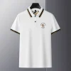 Lapel embroidered men's polo shirt