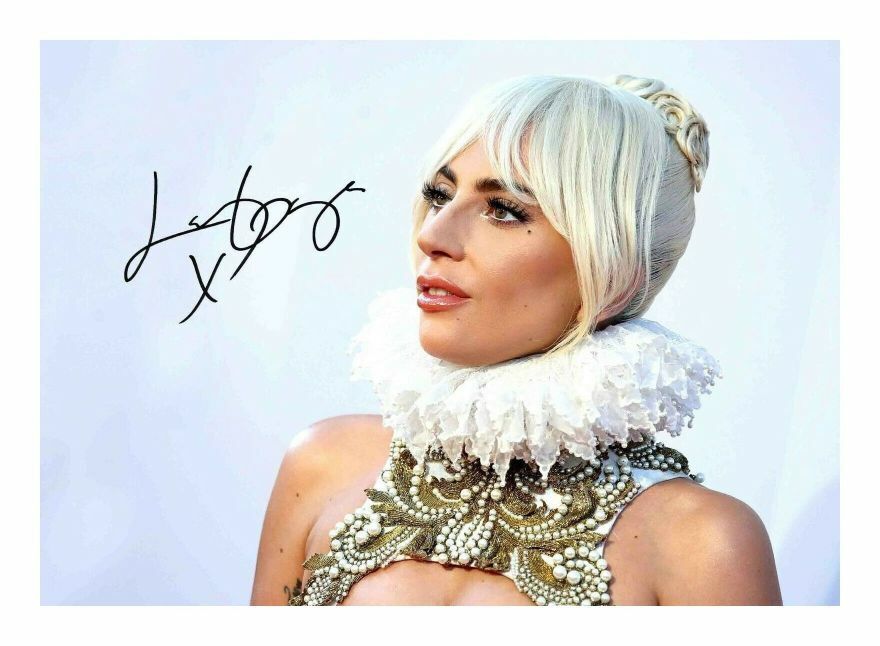 LADY GAGA AUTOGRAPH SIGNED PP Photo Poster painting POSTER