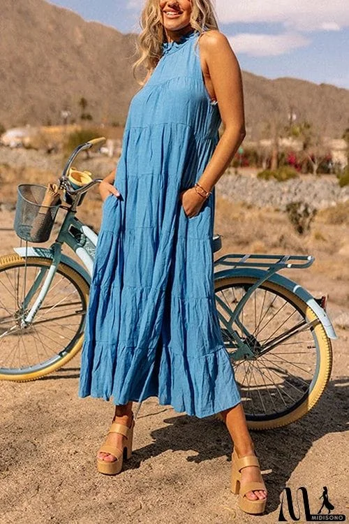 MidiSono - Come To Me Tiered Tank Midi Dress