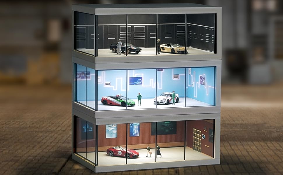 The effect of a display case in a scene