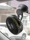 Car Fan Multi-Angle Rotatable Car Cooling Fan for Dashboard SUV RV Truck Sedan