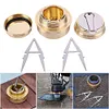 Outdoor Mini Alcohol Stove with Four-Corner Bracket Hiking Backpacking Cookware