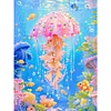 Diamond Painting-5D Full Round Drill Jellyfish