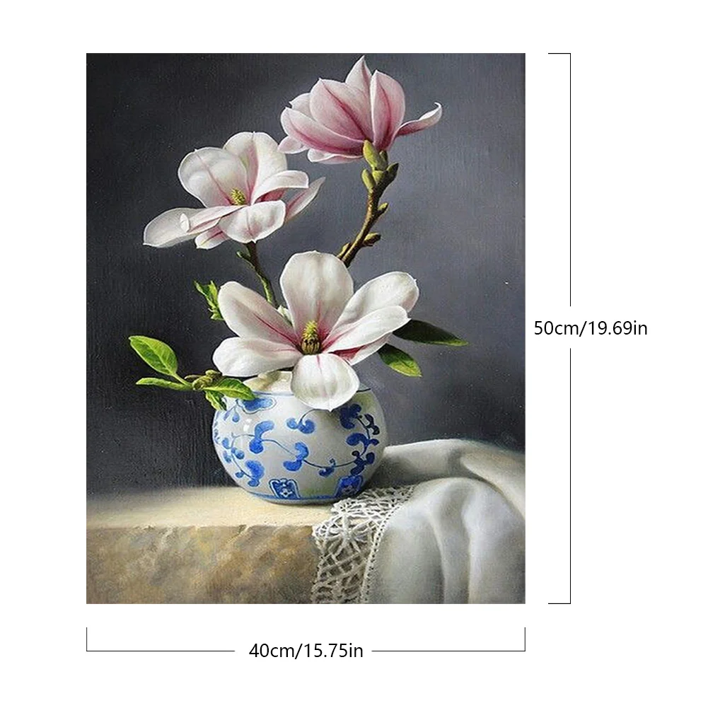 DIY Paint By Number 40*50cm - Magnolia