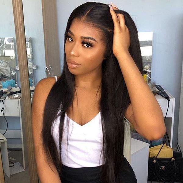 360 Lace Wig Straight Hair Lace Front Wigs Transparent Human Hair Wigs US Mall Lifes