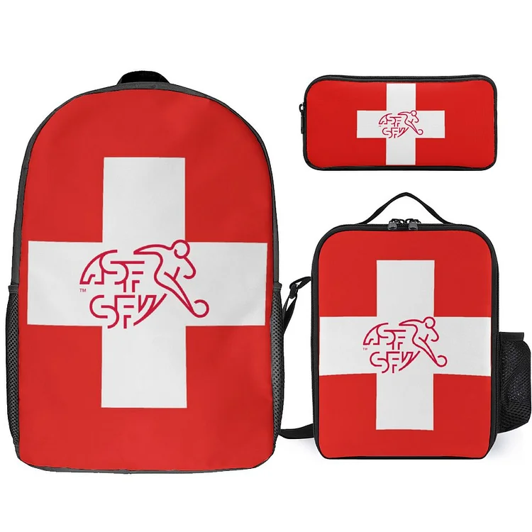 Schweiz Student Schulranzen Lunchbag Stifttasche Kombination