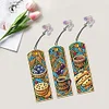 (US Only)3Pcs Butterfly DIY Diamond Art Bookmark Food Beverages Bookmark Art Supplies