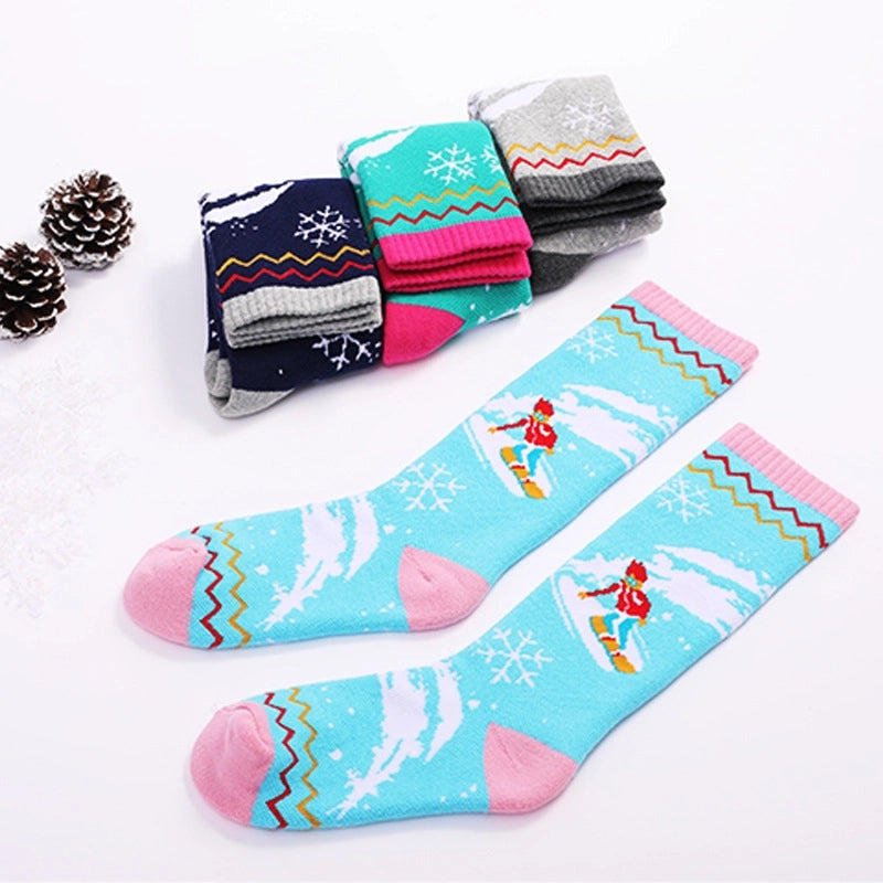 Women’s Vacation Minimalist Human Cotton Crew Socks A Pair