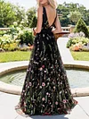 Floral Printed Backless Condole Belt Maxi Dresses
