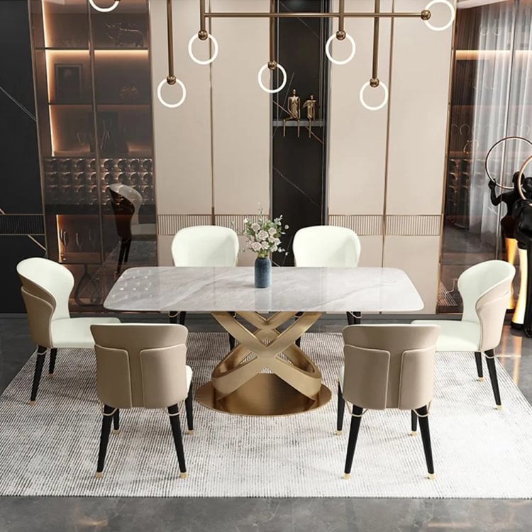 Modern High Back Faux Leather Upholstered Dining Chair Faux Leather Upholstered Dining Chair, High End Upholstered Dining Room Chairs