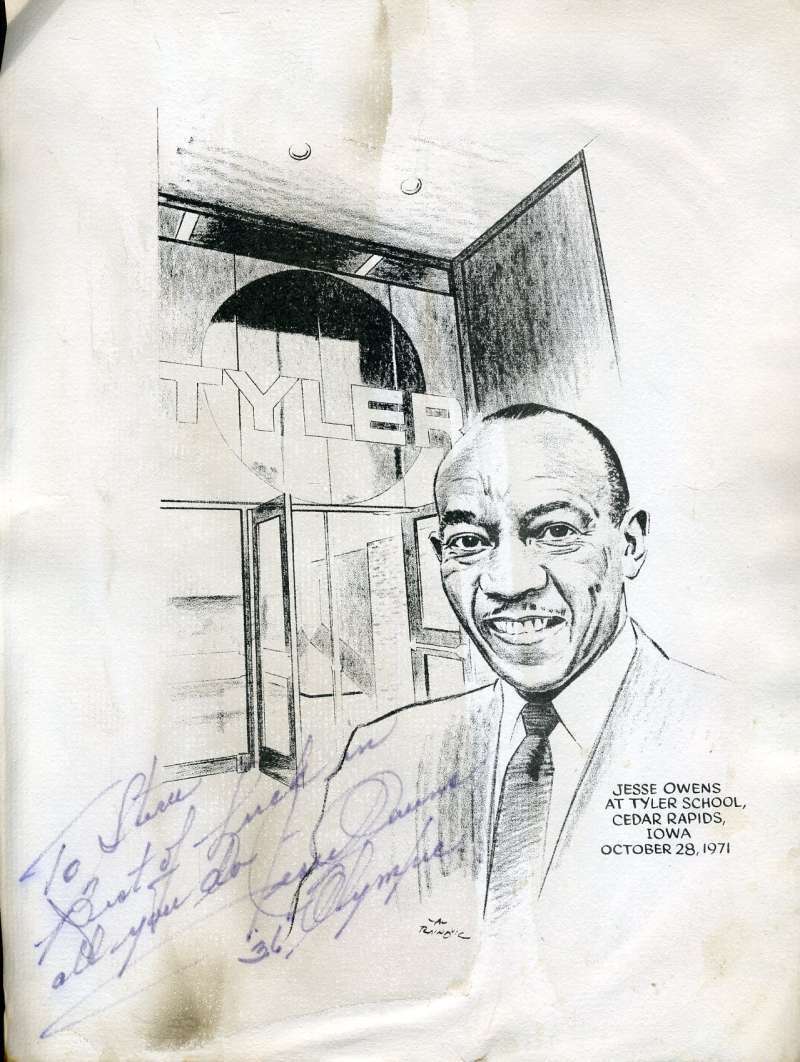 Jesse Owens Signed Jsa 8x10 Litho Photo Poster painting Authentic Autograph