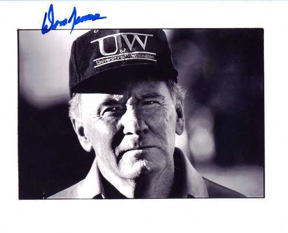 Don James Washington Huskies UW Football Autographed Signed 8x10 Photo Poster painting CFS