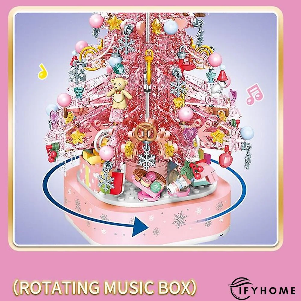 Building Blocks Crystal Christmas Tree Music Box | IFYHOME